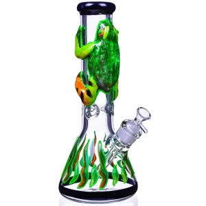 frog da smoker 125 glow in the dark beaker bong.webp