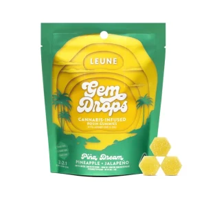 leune pineapple jalapeno gummies pina dream gem drops.webp