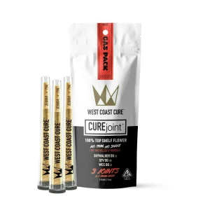 west coast cure gas pack 3 pack prerolls 1.webp